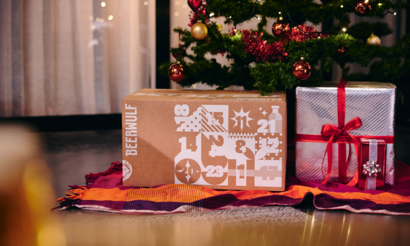 Beerwulf adventskalender onder de kerstboom